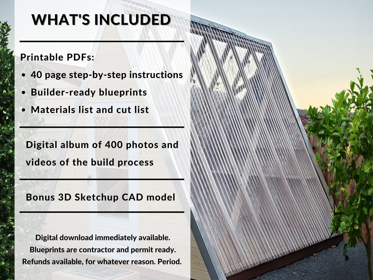 Greenhouse A-Frame Plans