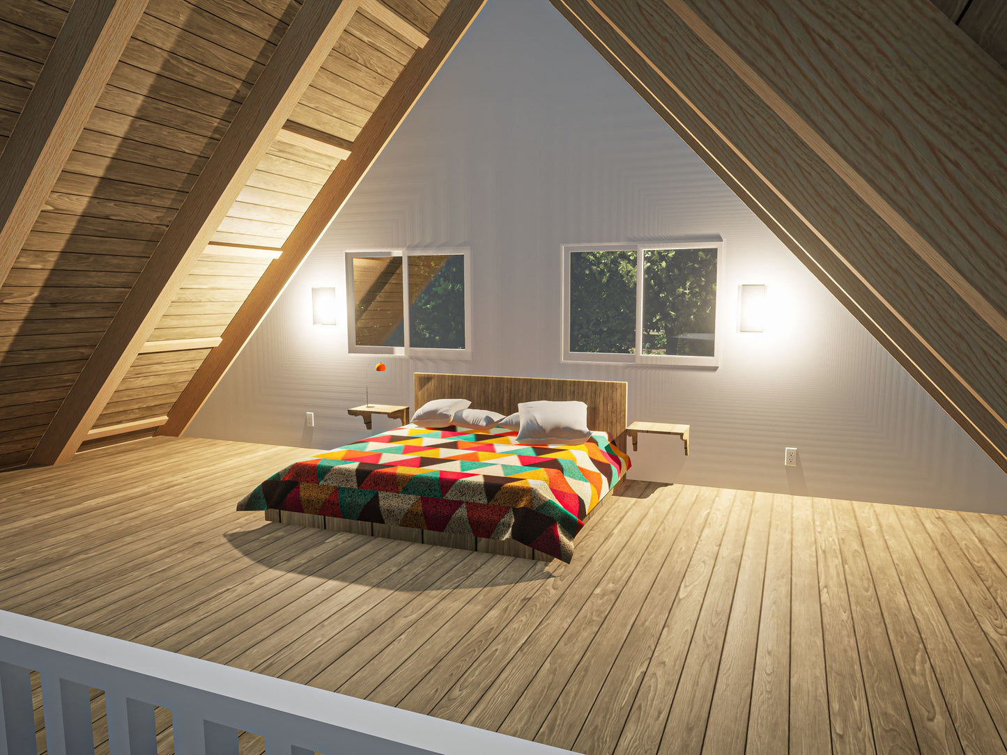 Modified A-Frame Cabin Plans