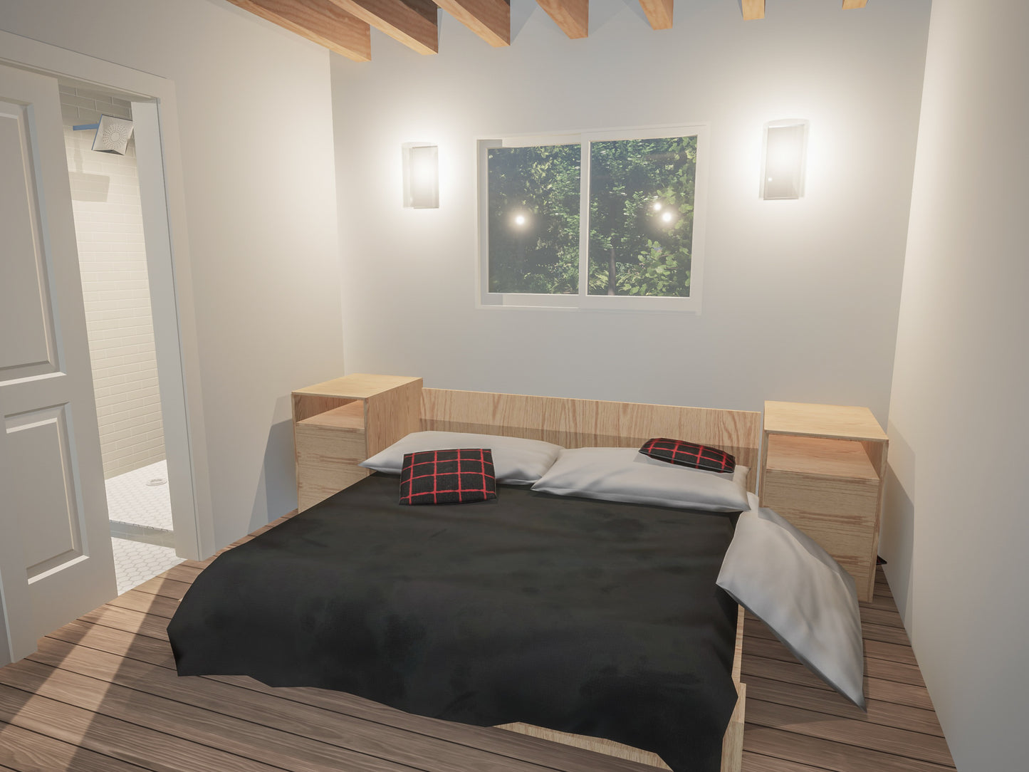 Modern Redwood "A Frame" Cabin Plans