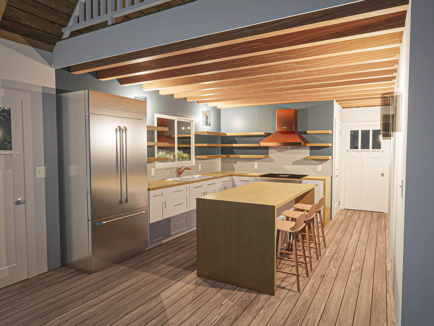 Modern Redwood "A Frame" Cabin Plans
