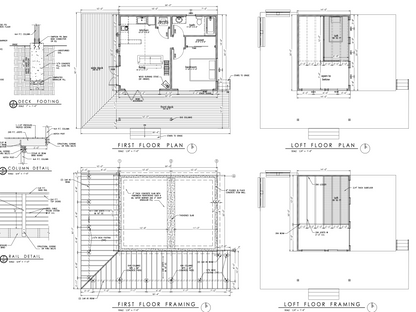 Redwood Cabin Plans 2 Bedroom