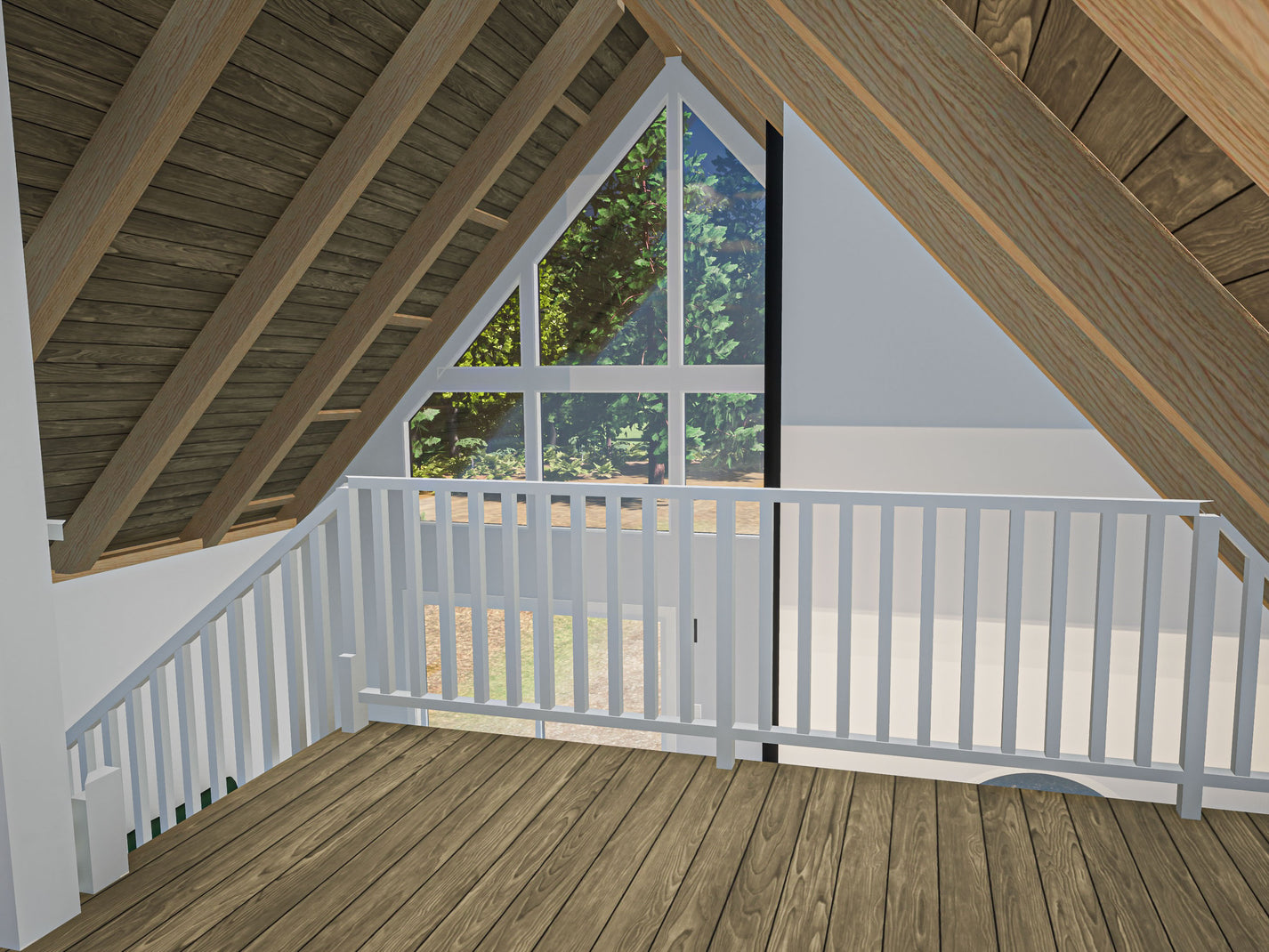 Modified A-Frame Cabin Plans – elevated spaces