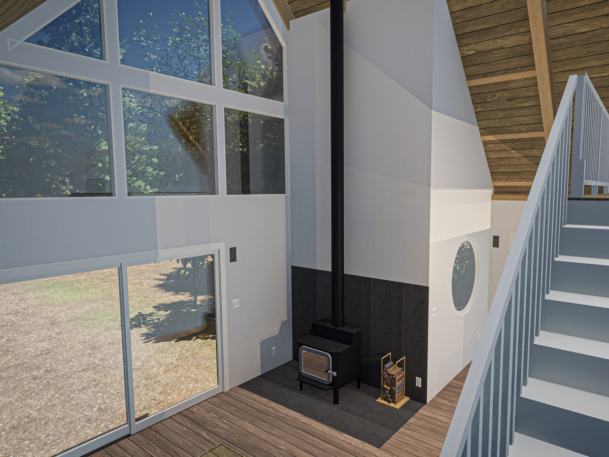 Modified A-Frame Cabin Plans – elevated spaces
