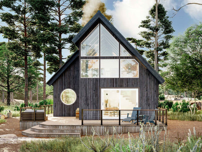 Modified A-Frame Cabin Plans